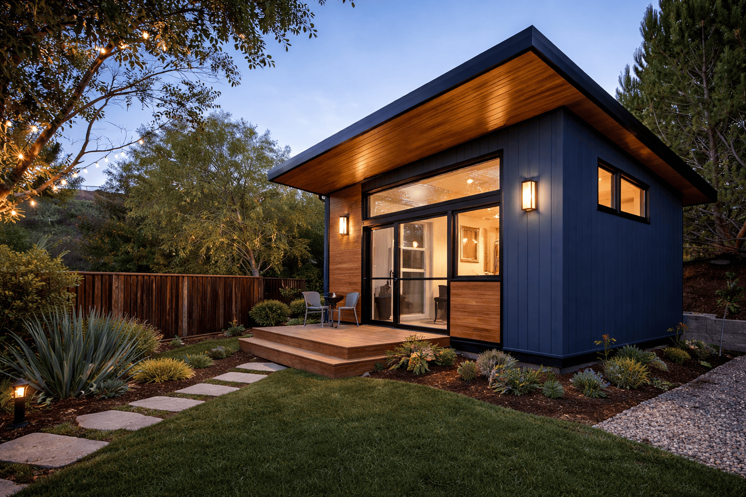 SGM Builders Modern ADU Construction in Bay Area California - Custom Accessory Dwelling Unit with Dark Exterior