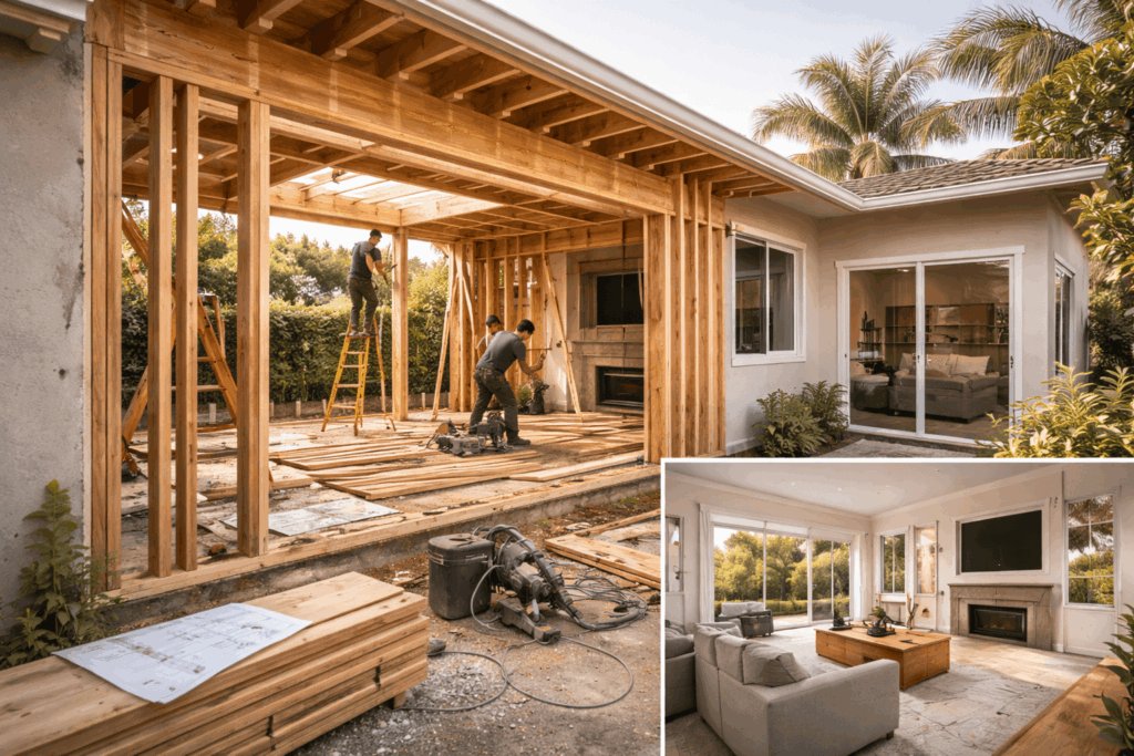SGM Builders Home Renovation Before and After Bay Area California - Framing and Remodel Construction by General Contractor