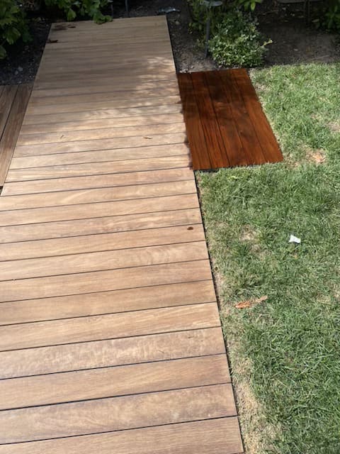 Outdoor pathway lighting along modern landscape design in California neighborhood